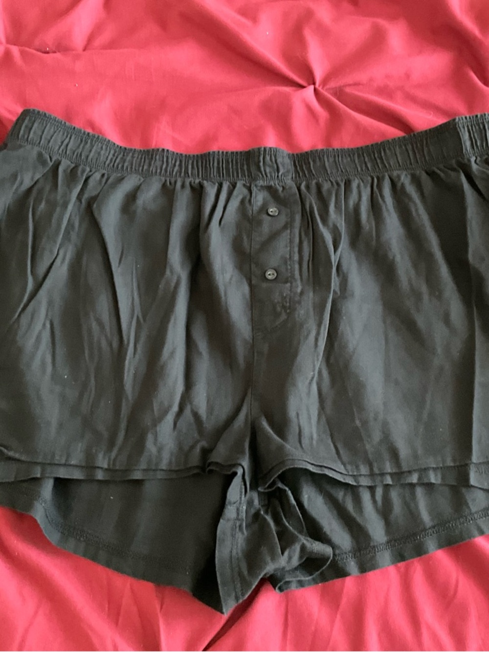 PINK Victoria's Secret Black Elastic Waist Shorts